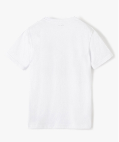 tee-shirt garcon a manches courtes imprime streetwear blancC147701_4