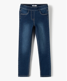GEMO Jegging délavé avec taille ajustable fille bleu standard