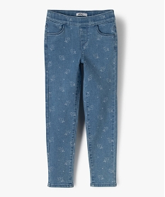 jegging fille avec motifs licornes bleu jeansC154601_1