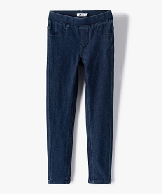 GEMO Jegging en maille très extensible fille bleu vif