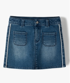 jupe fille en jean avec liseres pailletes – lulucastagnette bleuC156101_1