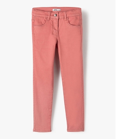 GEMO Pantalon fille coupe slim - Ultra résistant Rose