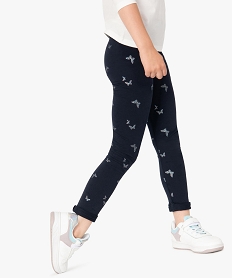 leggings fille avec motifs pailletes bleuC161201_1