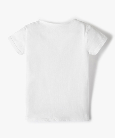 tee-shirt fille avec motif paillete sur l’avant blancC166601_3