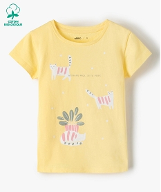 EMBALLAGE ROSE TEE-SHIRT JAUNE