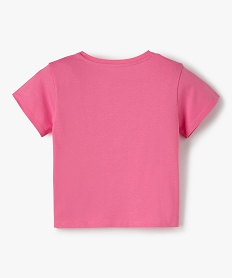 tee-shirt fille avec motif en sequins brodes – les minions 2 roseC168101_3