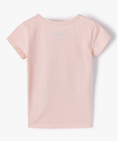 tee-shirt fille avec motif xxl paillete – disney roseC169701_3
