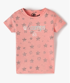 ROBE FLEUR TEE-SHIRT ROSE