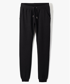 pantalon de jogging avec interieur molletonne fille noirC176101_1