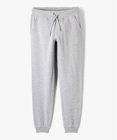 GEMO Pantalon de jogging avec intérieur molletonné fille Gris