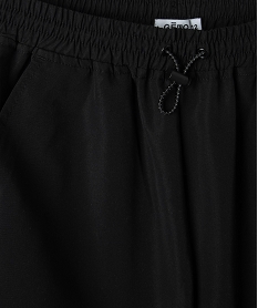 pantalon de sport fille fluide avec bas resserre noirC176401_2