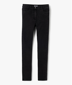 GEMO Jean fille coupe ultra skinny taille haute Noir