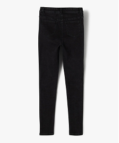 jean fille coupe ultra skinny taille haute noir jeansC178501_4