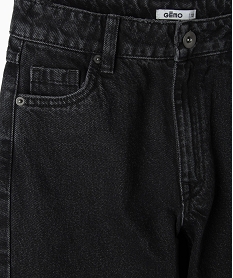jean fille coupe regular taille haute noir jeansC178801_3