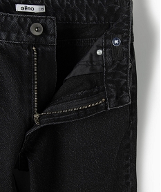 jean fille coupe regular taille haute noir jeansC178801_4