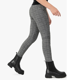 pantalon fille en maille souple et ceinture elastiquee coupe slim imprimeC181001_1