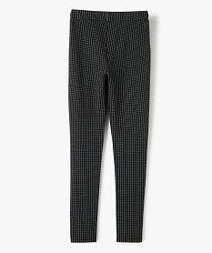 pantalon fille en maille souple et ceinture elastiquee coupe slim noirC181101_3