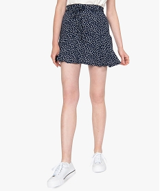 GEMO Jupe-short femme fluide motif fleuri Imprimé