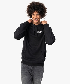 sweat homme a capuche avec inscription - acdc noir sweatsC189901_1