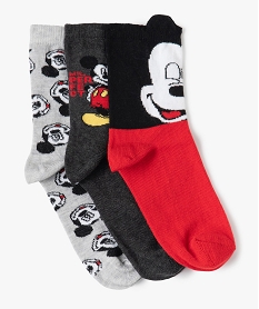 GEMO Chaussettes garçon à motif Mickey - Disney Rouge