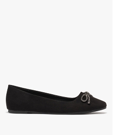 ballerines en suedine a bout carre femme noirC528301_1