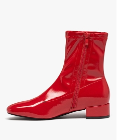 boots chaussettes a tige souple femme rougeC568501_3
