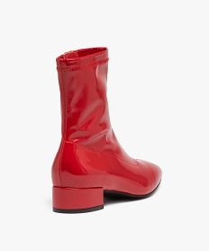 boots chaussettes a tige souple femme rougeC568501_4