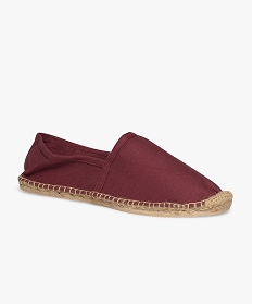 espadrilles homme a semelle en corde et dessus toile rougeC785801_1