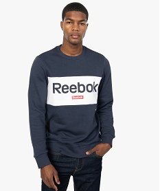 sweat homme avec large inscription sur l’avant - reebok bleuF513301_1