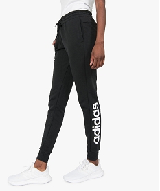 GEMO Pantalon de jogging femme avec inscription côté - Adidas Noir