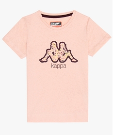 tee-shirt fille imprime coupe droite - kappa rose tee-shirtsF517501_1