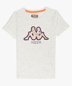 tee-shirt fille imprime coupe droite - kappa gris tee-shirtsF517601_1