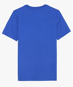 tee-shirt garcon a manches courtes avec inscription - adidas bleuF522101_2
