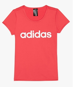 tee-shirt fille respirant avec empiecement mesh au dos - adidas roseF522301_1