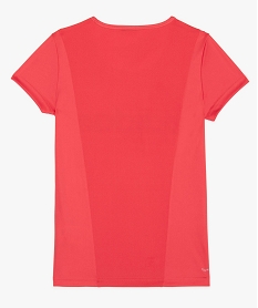 tee-shirt fille respirant avec empiecement mesh au dos - adidas roseF522301_2