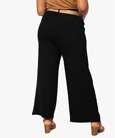 pantalon femme fluide coupe ample noir pantalons et jeansF543301_3