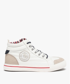 GEMO Baskets femme semi-montantes à lacets – Camps United blanc standard