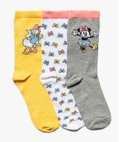 chaussettes fille a motif minnie - disney multicolore chaussettesF552201_1