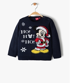 pull de noel bebe garcon avec motif mickey - disney bleuF556201_1