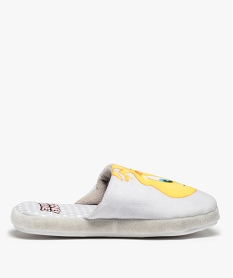 GEMO Chaussons femme mules en velours Titi - Looney Tunes Jaune