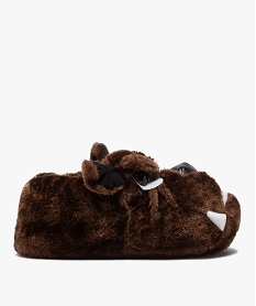 GEMO Chaussons garçon en volume bouledogue marron standard