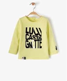 GEMO Tee-shirt bébé garçon avec inscription floquée – LuluCastagnette Jaune