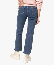 jean femme coupe droite avec poches plaquees gris pantalons jeans et leggingsF577801_3