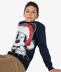 GEMO Sweat garçon spécial Noël avec motif Mickey XXL - Disney Bleu