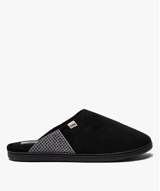 GEMO Chaussons homme mules en velours - Dim Noir