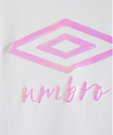 tee-shirt fille avec large logo brillant - umbro blancF589501_2
