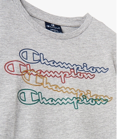 tee-shirt garcon chine a motif multicolore - champion gris tee-shirtsF589801_2