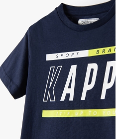 tee-shirt garcon avec inscription - kappa bleuF589901_2