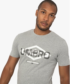 tee-shirt homme imprime a manches courtes - umbro grisF590301_1