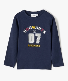 GEMO Tee-shirt garçon avec inscription – Harry Potter Bleu